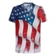 thumbnail image 5 of Tops Para Mujer Elegantes Blusas Casuales Camisas de Moda Cuello Redondo Manga Corta Camiseta Con Estampado de Bandera Estadounidense Odeerbi  ODB168399, 5 of 5