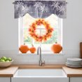 thumbnail image 3 of Palm Trees Tropical Tie Up Valance Curtains for Windows, Kitchen Curtains Window Treatments, Shabby Purple Summer Coastal Short Window Shades Valances for Bedroom Bathroom Cafe 42"x18", 3 of 8