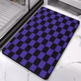 thumbnail image 2 of High-Quality Checkered Bath Mat: Absorbent, Non-Slip Bathroom Rugs. Easy to Clean, Small Indoor Doormat Perfect for Shower, Sink & Tub, 20x32in, 2 of 5