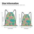 thumbnail image 3 of Bingfone Colorful Palm Leaves Drawstrings Backpacks Bags for Men Women Gym Drawstrings Bag-Medium, 3 of 8