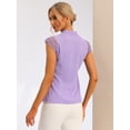 thumbnail image 3 of Blusa Básica Sin Mangas Con Cuello En V Para Oficina De Trabajo Para Mujer Púrpura L, 3 of 4