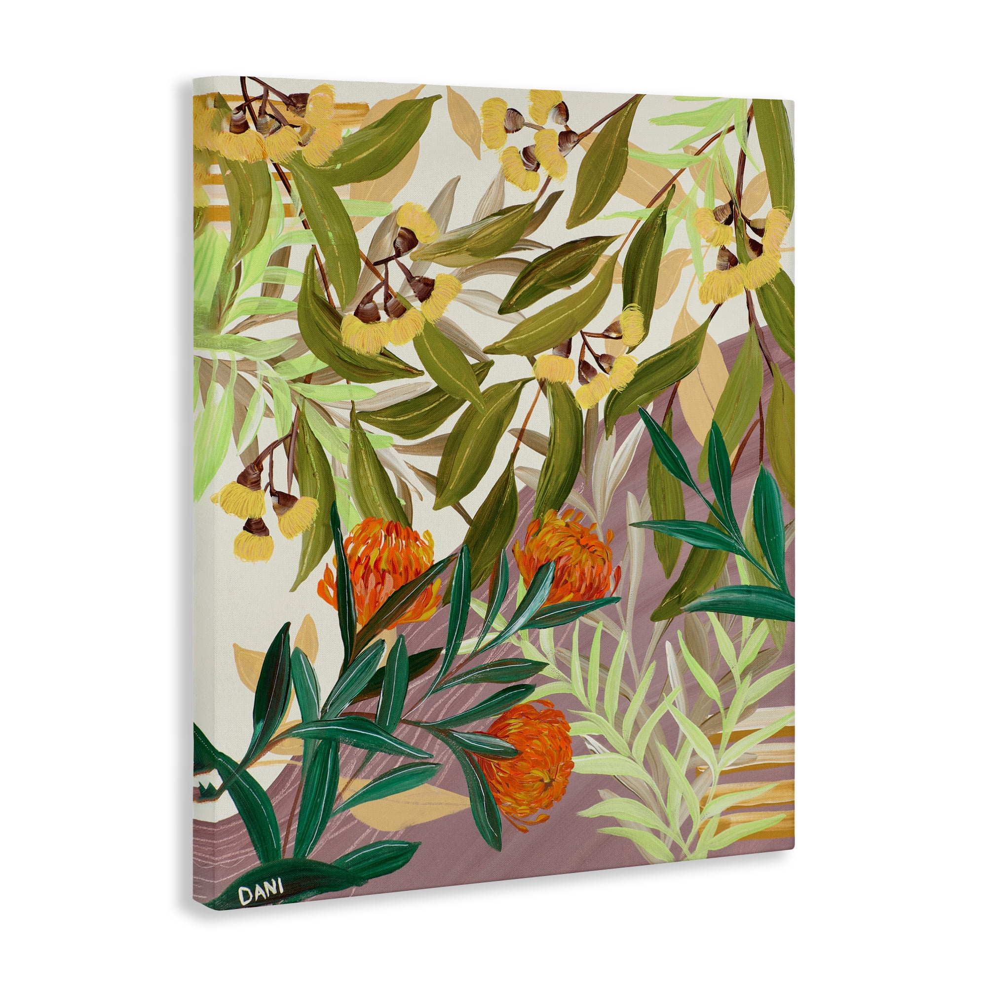 Stupell Industries Walk With Me Florals Canvas Wall Art, design by Dani Heyward