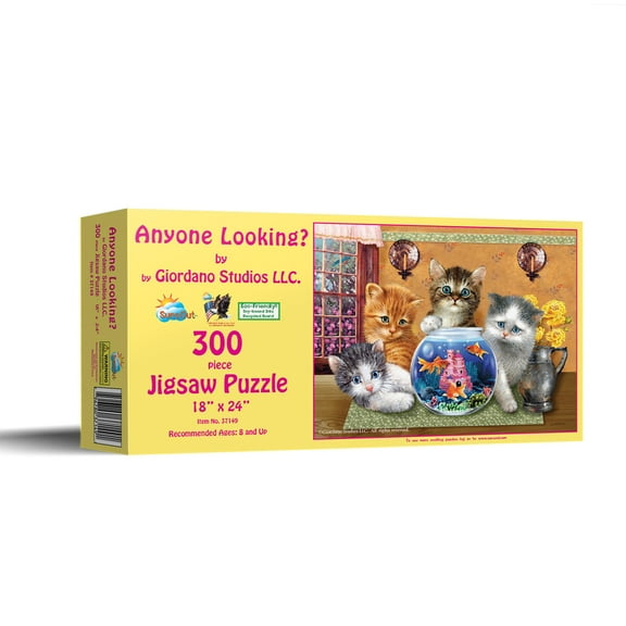 SUNSOUT INC - Anyone Looking - 300 pc Jigsaw Puzzle by Artist: Giordano Studios - Finished Size 18" x 24" - MPN# 37149