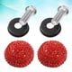 thumbnail image 4 of Tuercas y pernos para matrículas de vehículos Tapón de rosca de diamantes de imitación para automóviles Sujetadores especiales Tornillos antirrobo (rojo), 4 of 5