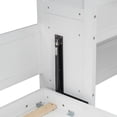 thumbnail image 4 of Noble House Rowena Queen Murphy Bed with Storage Shelves and Louvered Door Design, Wall Bed Cabinet, White, 4 of 14