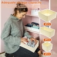 thumbnail image 4 of Underwear Drawer Organizer Bins Set Folding Stable Fabric Nursery Organizer Space Saving Storage Drawer Dividers for Home Use, 4 of 10