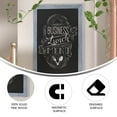 thumbnail image 6 of Flash Furniture Canterbury 24" x 36" Rustic Blue Wall Mount Magnetic Chalkboard Sign with Eraser, Hanging Wall Chalkboard Memo Board for Home, School, or Business, 6 of 12