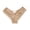 a01Beige, variant on Lace Bikini Underwear for Women Seamless Comfortable Curved Waistband Metal Ring Underpants Red XL
