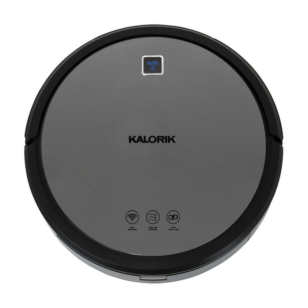 Kalorik Home Ionic Pure Air Smart Robot Vacuum, Black and Gray RVC