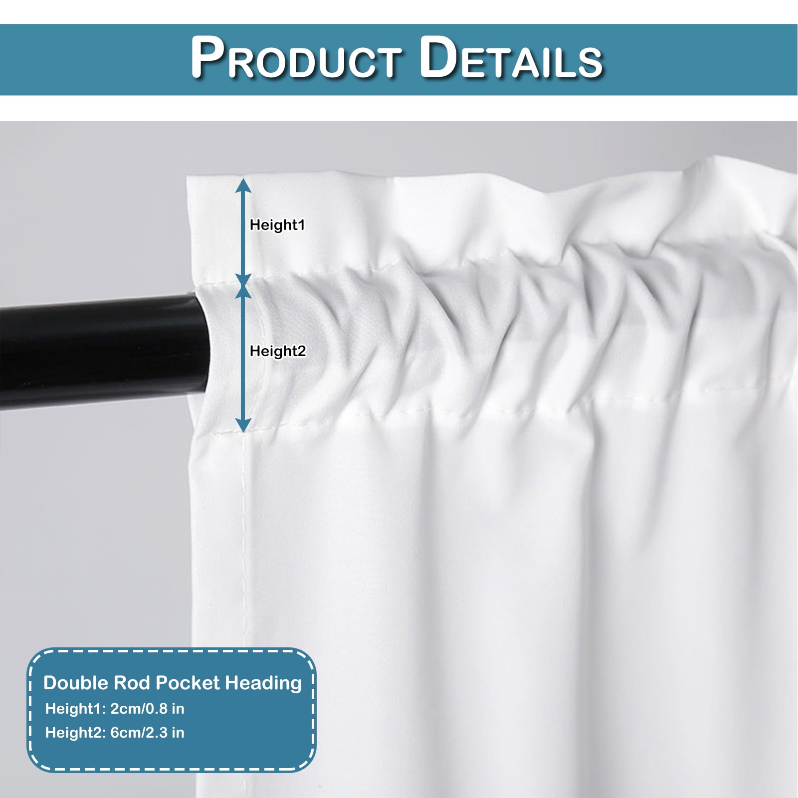 Lapalife Kitchen Curtains 2 Panel White Sheer Short Curtains Non-See-Through Keep Privacy Small Window Curtains for Kitchen Bathroom Cafe