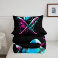 thumbnail image 5 of Erosebridal Watercolor Baseball Comforter Sets Full Size , Sports Theme Down Comforter, Reversible 3pcs, 5 of 7