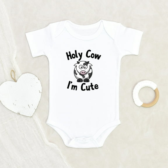 Newbabywishes - Holy Cow I'm Cute Baby Clothes for Boys and Girls - Newborn Baby Clothes