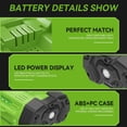 thumbnail image 5 of Ohyes Bat 56V 5000mAh Lithium-Ion Replacement Battery for EGO 56V CS1604, 5 of 7