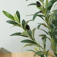 thumbnail image 4 of 3.2FT Artificial Olive Plants with Natural Wood Trunk and Lifelike Fruits,Faux Silk Plant for Home Office Decor Indoor Artificial Olive Tree, 4 of 8