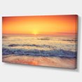 thumbnail image 2 of Yellow Cloudscape over Seashore - Large Beach Canvas Wall Art, 2 of 3