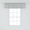 thumbnail image 2 of Ambesonne Baroque Window Valance, Monochrome Antique Ornate, 54" X 12", Charcoal Grey and White, 2 of 3