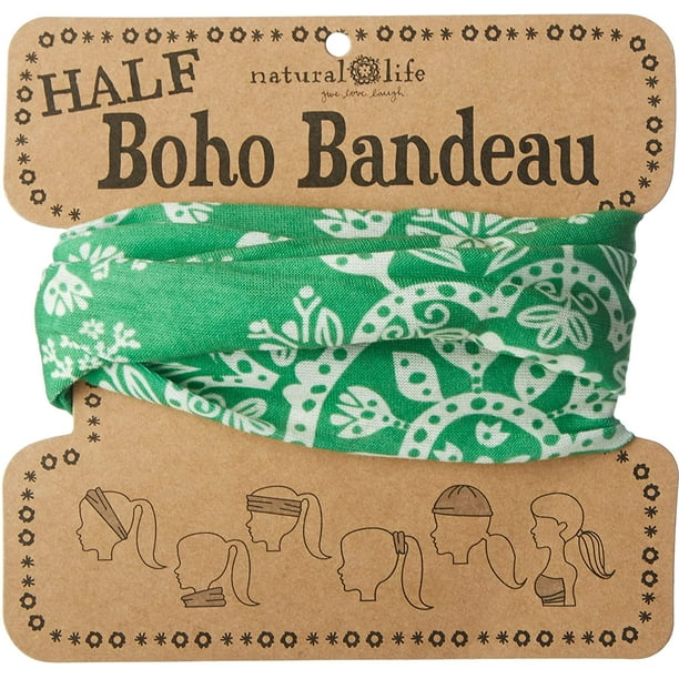 Natural Life Half Boho Bandeau Green Walmart Com Walmart Com