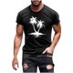 thumbnail image 5 of Hombres Pantalones Cortos de Manga Corta Impresa Casual Cuello Redondo Superior, Camisa de Moda para el Verano Y la Primavera, 5 of 8
