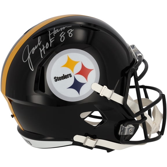 Jack Ham Pittsburgh Steelers Autographed Riddell Speed Replica Helmet with "HOF 88" Inscription