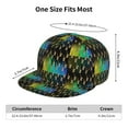 thumbnail image 3 of Unisex Snapback Hats Music Saxophone Musical Instruments Adjustable Flat Bill Baseball Cap Dancing Hip Hop Cap, 3 of 7
