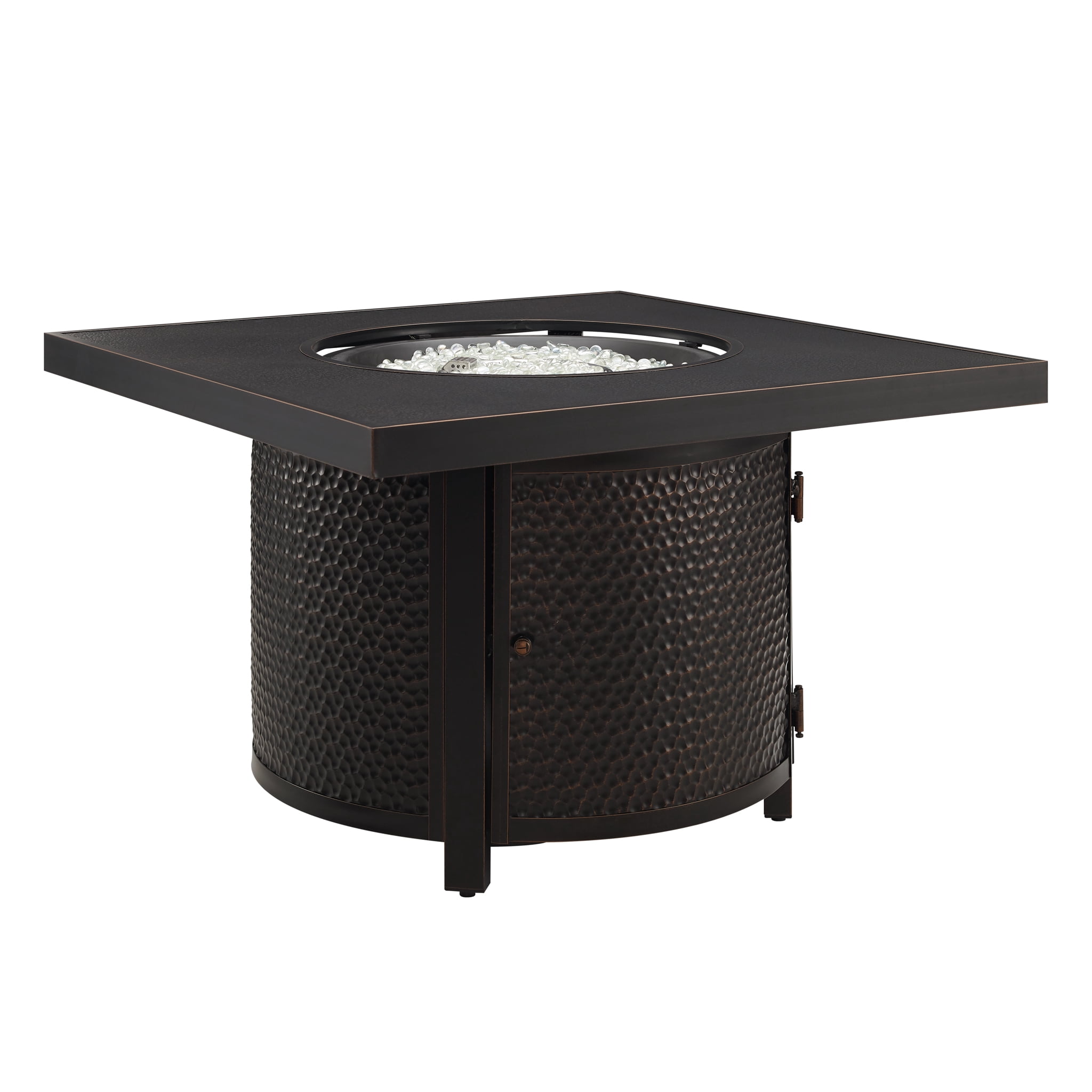 Fire Sense Clayton Square Aluminum Propane Fire Pit