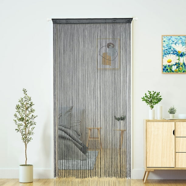 Cortina De Hilo Para Puerta, Cortinas Para Puerta, Estilo Bohemio, Hippie, Para Colgar En El Patio, Con Borlas, Decoración De La Habitación, Dormitorio, Pared, Ventana, Armario, Cocina, Sala De Estar,