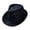 Black, variant on Men Women Jazz Hat Solid British Sun Travel Unisex Fedora Panama Beach Bucket Cap Watermelon Red One Size