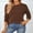 Brown, variant on Women’s 100% Cotton Pullover Sweater, Crew Neck Long Sleeve Lightweight Sweater for Women, Soft Classic Solid Color Knit Top