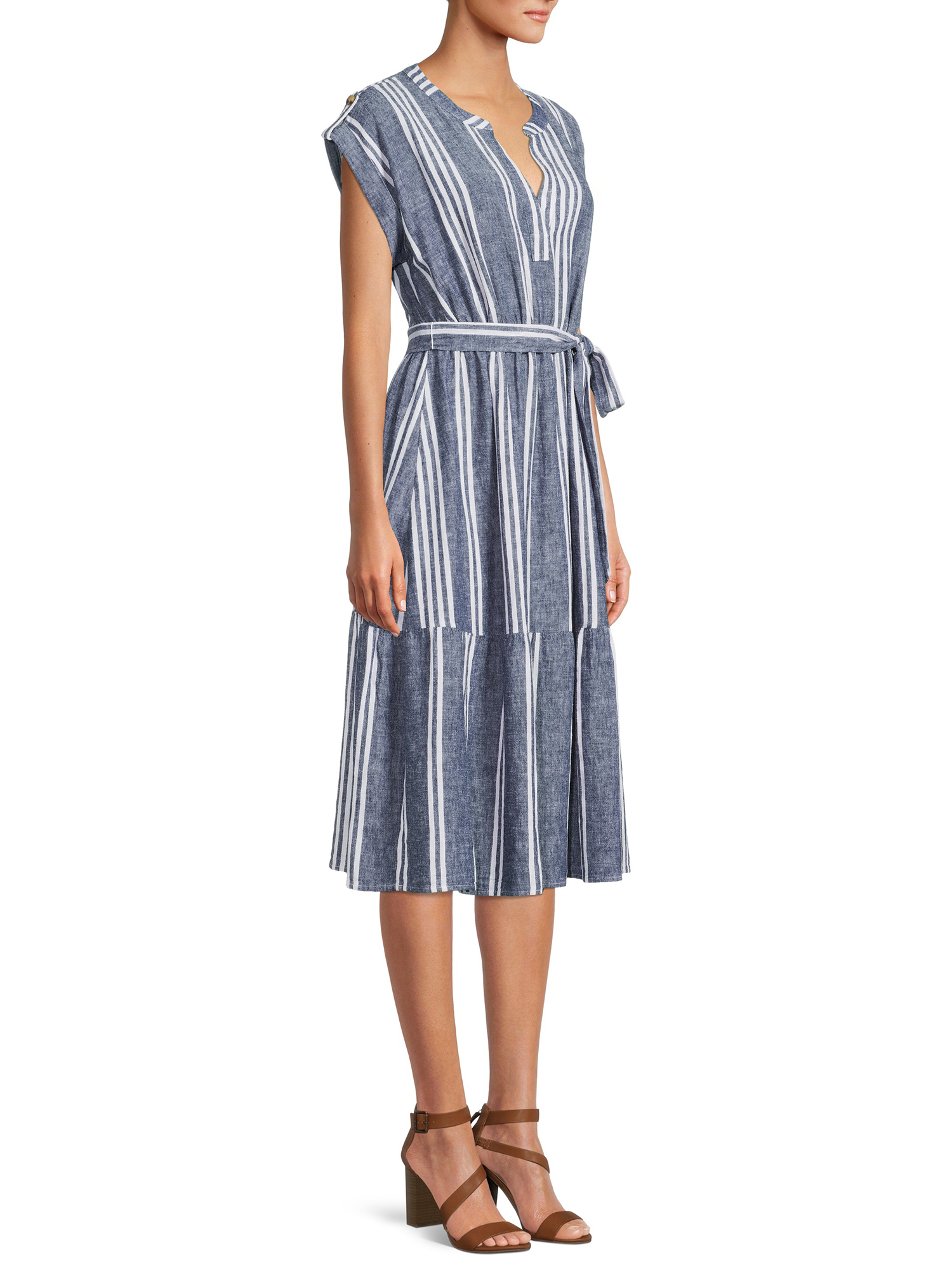 Time and Tru Tiered Dolman Sleeve Dress