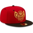 thumbnail image 3 of Men's New Era Red/Black Murci-lagos de Louisville Copa De La Diversion 59FIFTY Fitted Hat, 3 of 6