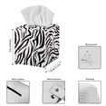 thumbnail image 6 of Psesaysky Square Tissue Box Holder, Waterproof Pu Leather Tissue Box Cover with Metal Button Zebra Napkin Holder Organizer for Bathroom, Bedroom, Hotel, Office Desk 5.1"X5.1"X5.5", 6 of 7