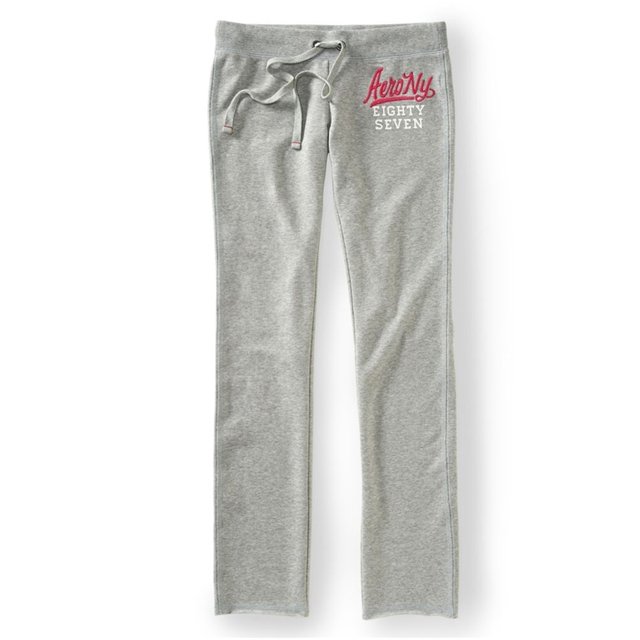 Aeropostale - Pantalones de chándal ajustados para mujer, color gris, pequeño Aeropostale Pantalones deportivos