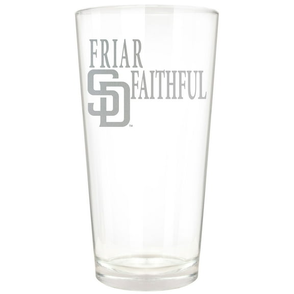 San Diego Padres Etched 16oz. Rally Cry Pint Glass