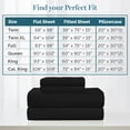 thumbnail image 6 of Casa Platino Twin XL Sheets – 450 Thread Count Long Staple 100% Cotton Bed Sheets, Extra Long Twin Sheets for Hospital Bed, Snug Fit 15" Deep Pocket – Black, 6 of 8