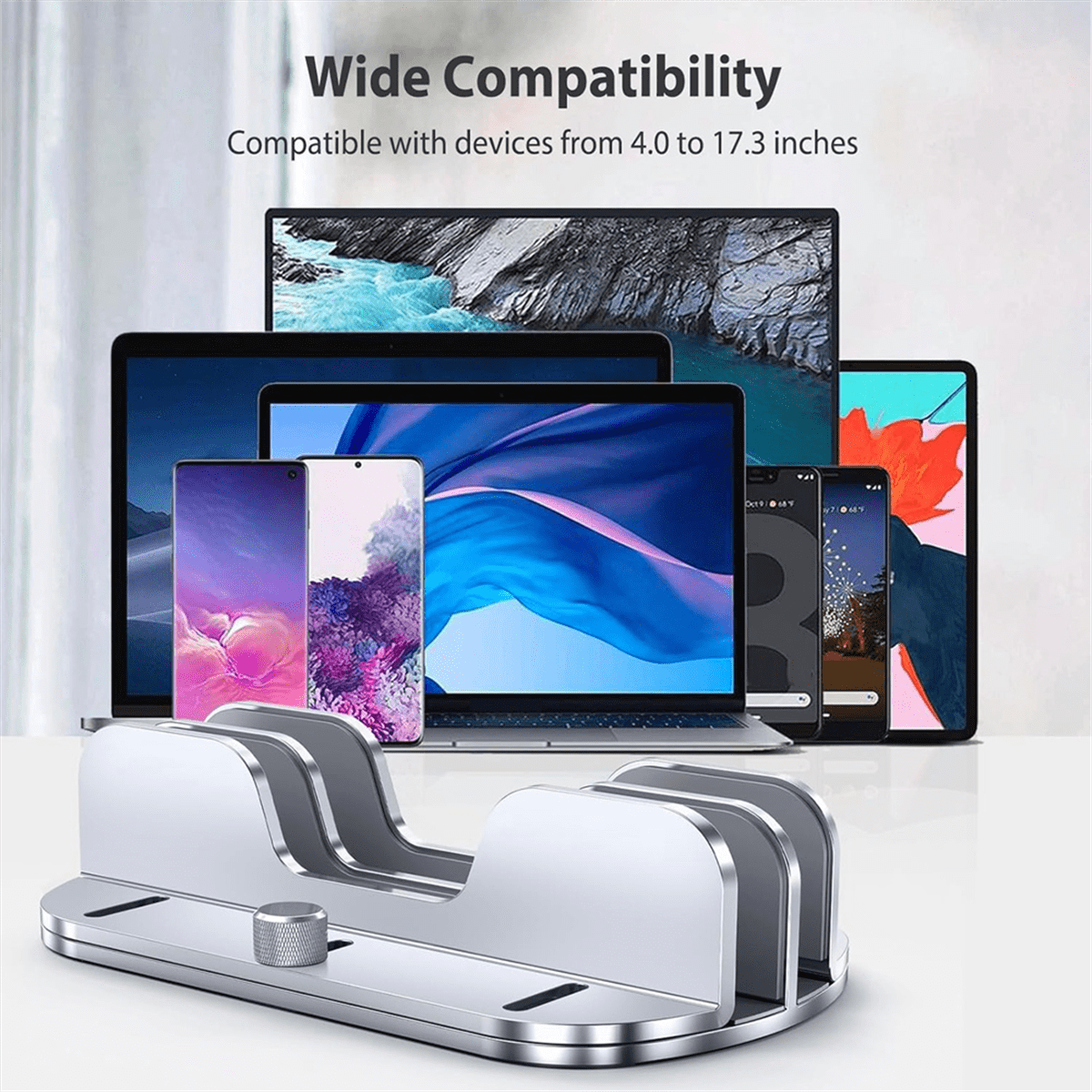 Vertical Laptop Stand Holder for Desk