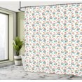 thumbnail image 5 of Ambesonne Birds Shower Curtain, Foxwood and Orchid Flowers, 69"Wx84"L, Multicolor, 5 of 5
