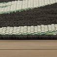 thumbnail image 3 of Paco Home Tropical Outdoor Rug Palm Leaves Design in Green Black - 6'7" x 9'6" (6'x9'), 3 of 5