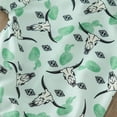 thumbnail image 3 of Gibobby Pañalero de algodón con estampado de de dibujos animados de manga corta para niños pequeños, monos para recién nacidos, ropa de(Verde, 6-12 Meses), 3 of 5