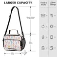thumbnail image 4 of FORMRS Student Insulated Lunch Bag with Shoulder Strap Reusable Cooler Box for School, Colorful Ice Cream Pattern, 4 of 9