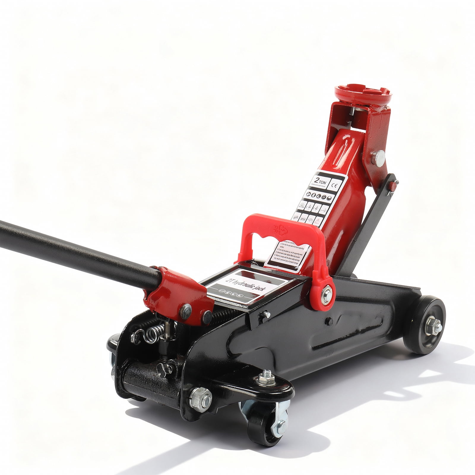 Big Red 1.5 Ton High Lift Hydraulic Floor Jack with Portable Case