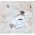 thumbnail image 2 of Wiley, Marta 13x12 Gold Ornate Wood Framed with Double Matting Museum Art Print Titled - Cashmere Silk I White, 2 of 4