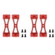 thumbnail image 2 of 6 Piezas Soporte de Metal para B1 B14 B16 B24 C14 C24 B36 Mn D90 D91 RC Actualización de Coche Kit de Piezas de Bricolaje de Metal, Rojo, 2 of 5