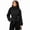 Black, variant on Wrongduck Women's Cropped Trench Coat Double Breasted Jacket with Belt, High Collar Lightweight Wrinkle Resistant Short Coat for Spring Fall