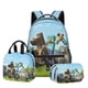 thumbnail image 1 of Minecraft Backpack Set for Students with Double Layer Pencil Case and Lunch Bag, 24 Styles, Waterproof School Supplies, 1 of 4