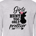 thumbnail image 4 of Inktastic Hunting Girls Hunt Too Only Prettier with Doe and Arrow Long Sleeve Youth T-Shirt, 4 of 5