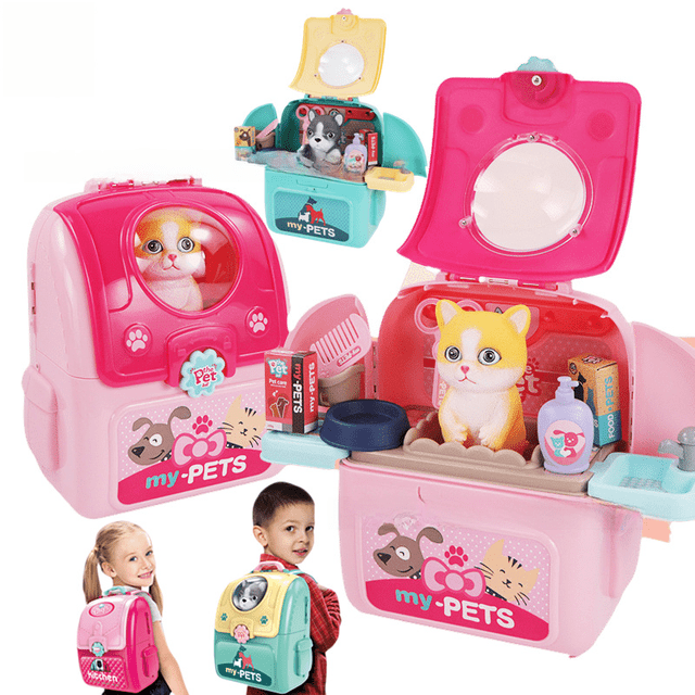 Mochila para mascotas, casa de juegos para niños, bolsa espacial, bolsa de simulación para gatos, perros, niños y niñas