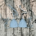 thumbnail image 3 of Women's Casual Hand-Crocheted Solid Color Bikini Swimsuit Top, Adjustable Shoulder Straps, Breathable, Comfortable, with Leisure Style, for Beach Vacation & Pool Party, 3 of 3