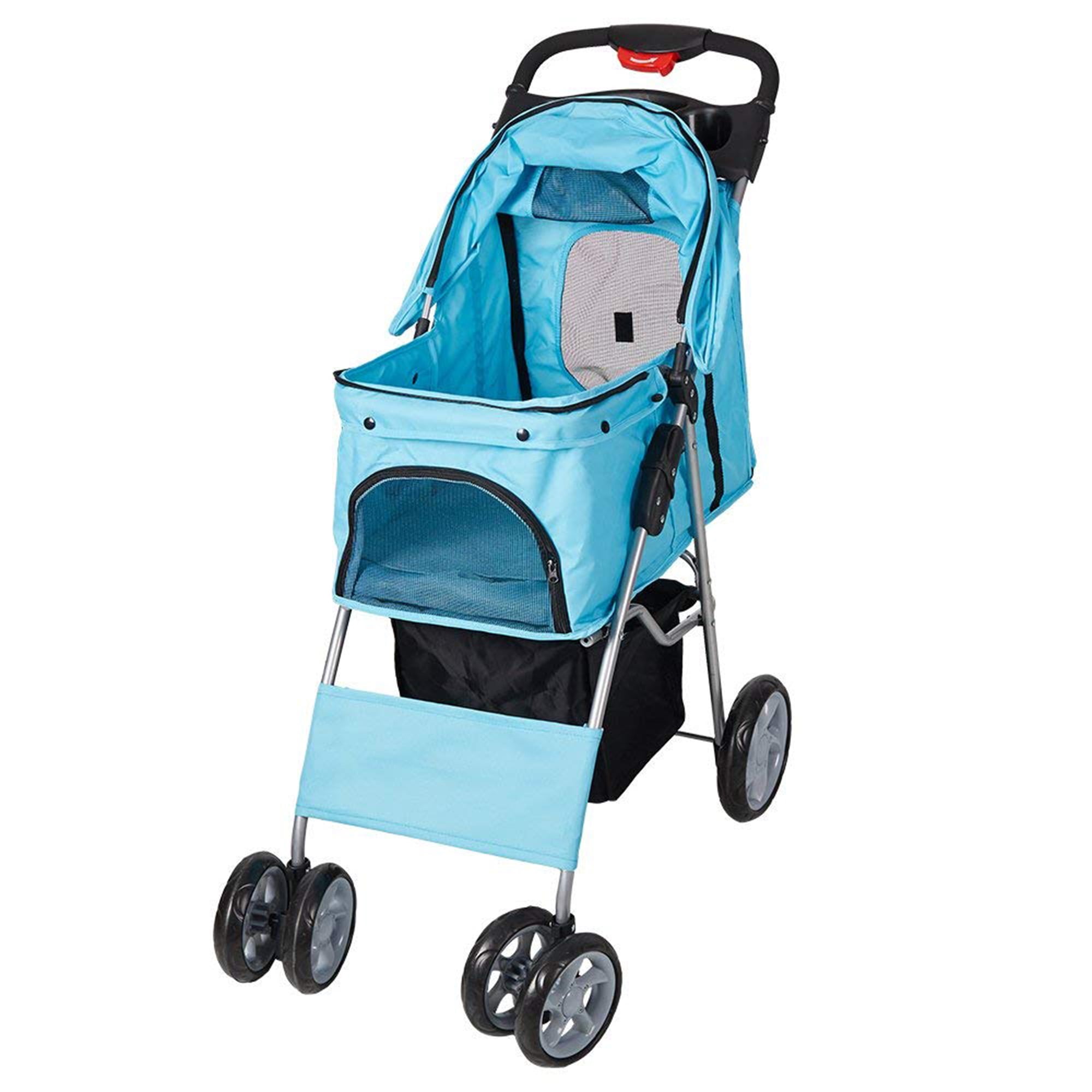 Karmas Product Pet Stroller Folding Pet Cat Carrier Travel Cart With
