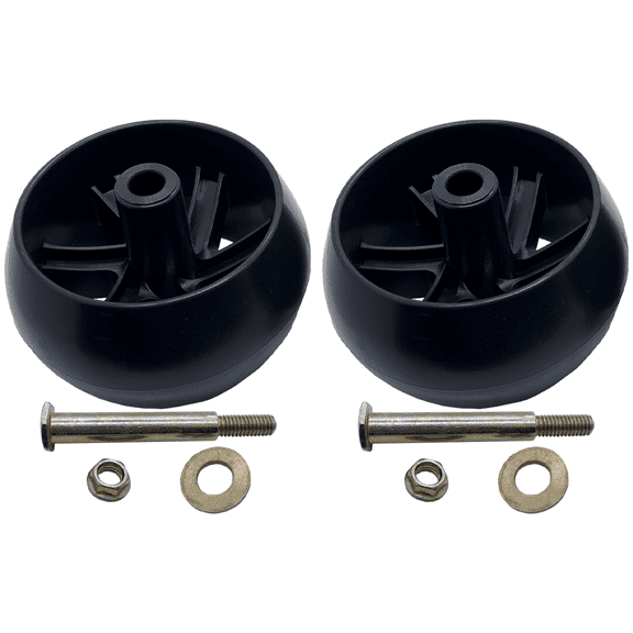 2Pk Deck Wheel & Hardware for Husqvarna Craftsman Poulan 589527301 596434404
