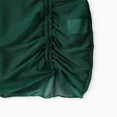 thumbnail image 6 of PatPat Girls Bikinis Dark Green Halter Neck Swimsuit with Matching Cover Up Skirt Set 4 Pieces Set Sizes 5-12, 6 of 7